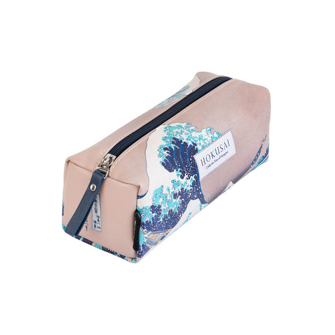 Kokonote Case, Hokusai, 8 x 3 x 3 inches - 21 x 7.5 x 7.5 cm, Zipper case