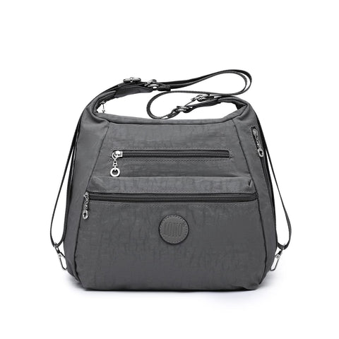 Kono Women Fashion Multiway Use Bags Adjustable Shoulder Strap Durable Waterproof Messenger Bag Handbags Tote Bag Unisex Double Zipper Hobo bag
