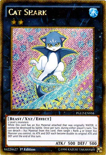 Yu-Gi-Oh! - Cat Shark (PGL2-EN016) - Premium Gold: Return of The Bling - Unlimited Edition - Gold Secret Rare