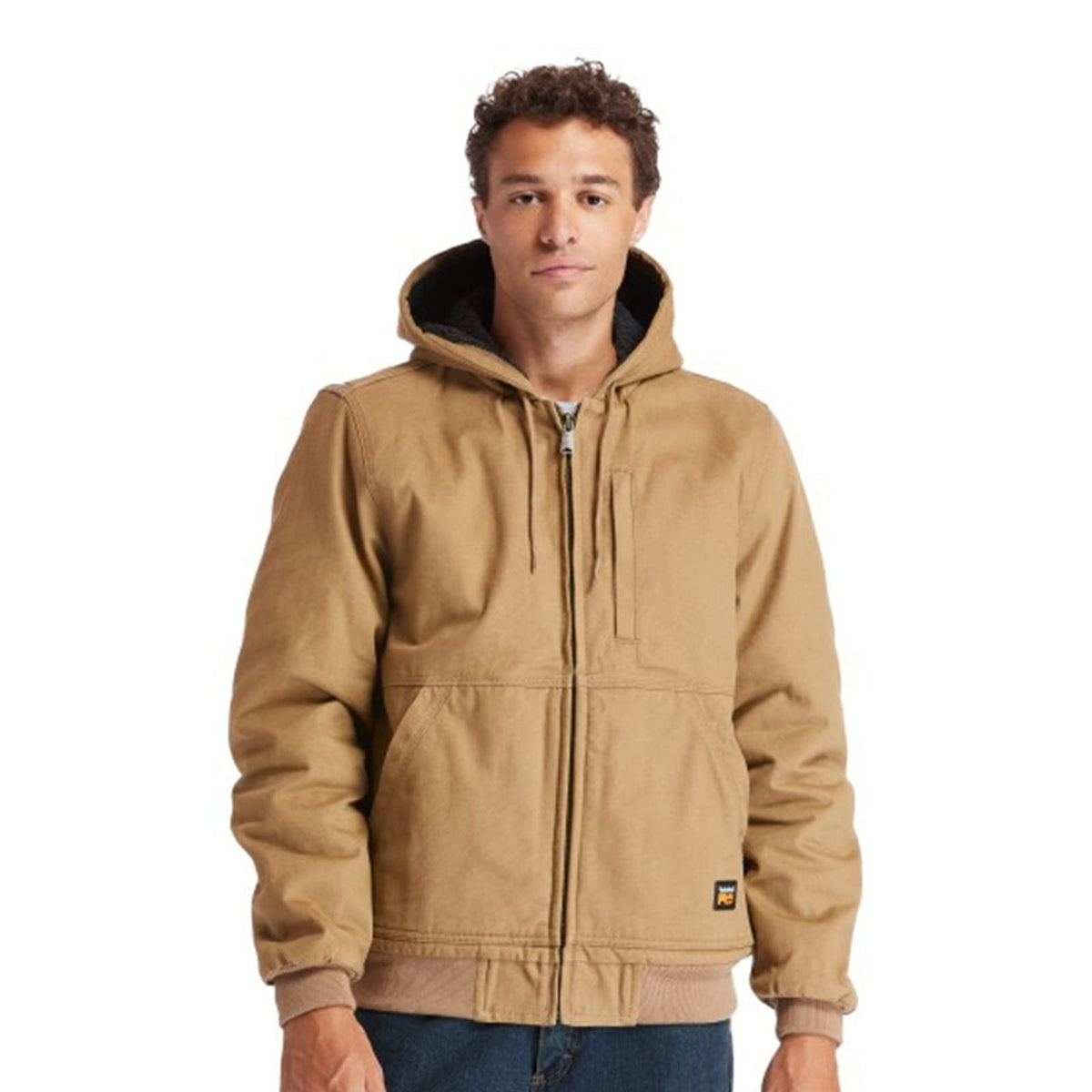 Timberland PRO Men's A1VB4 Gritman Canvas Hooded Jacket - Medium - Dark Wheat