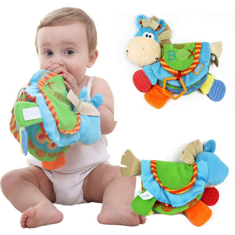 PanDaDa Multi-Function Fabric Book Early Learning Toy Educational Gift Birthday Party New Year for Toddler 0-12 Months