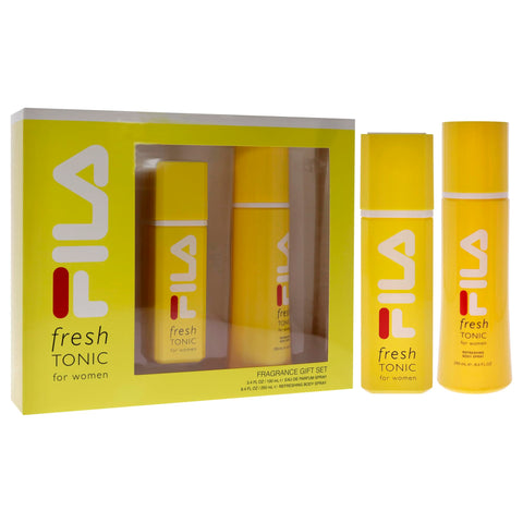Fila Fresh Yellow for Women - 2 Pc Gift Set 3.4oz EDP Spray, 8.4oz Body Spray