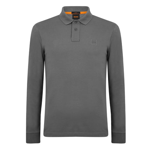 BOSS Mens Passerby Polo Shirt Charcoal S