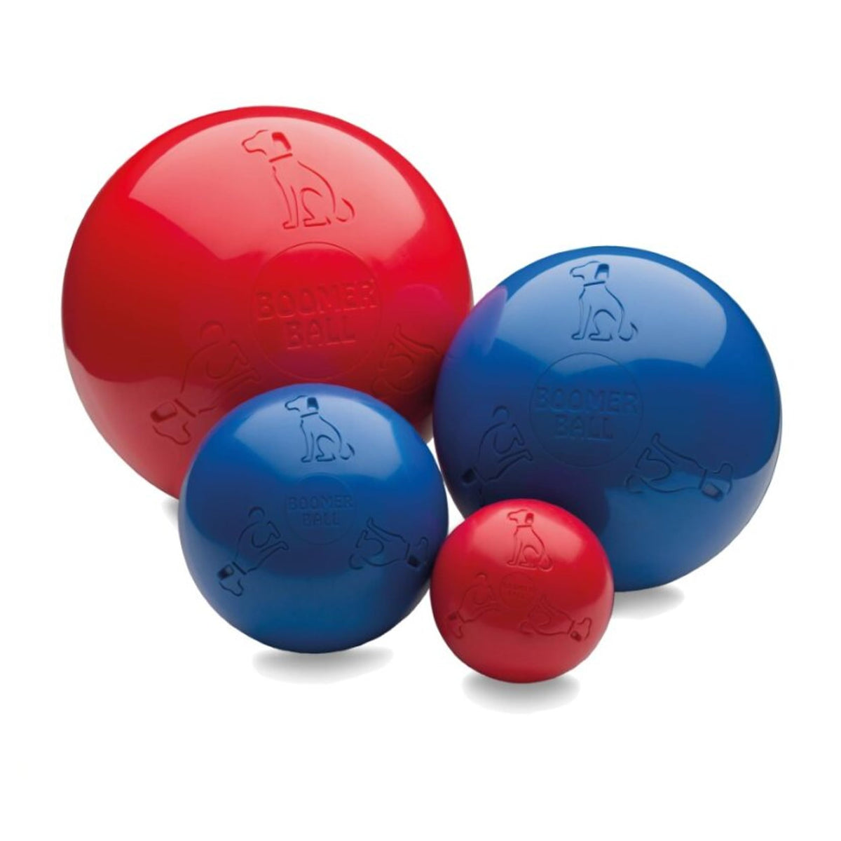 Company of Animals BOOMER BALL 4 inch Polyester Virtually Indestructible Tough & Durable Small Dog Ball, Floats on Water, Great for Mental Stimulation & High Energy Dogs, Assorted Colours
