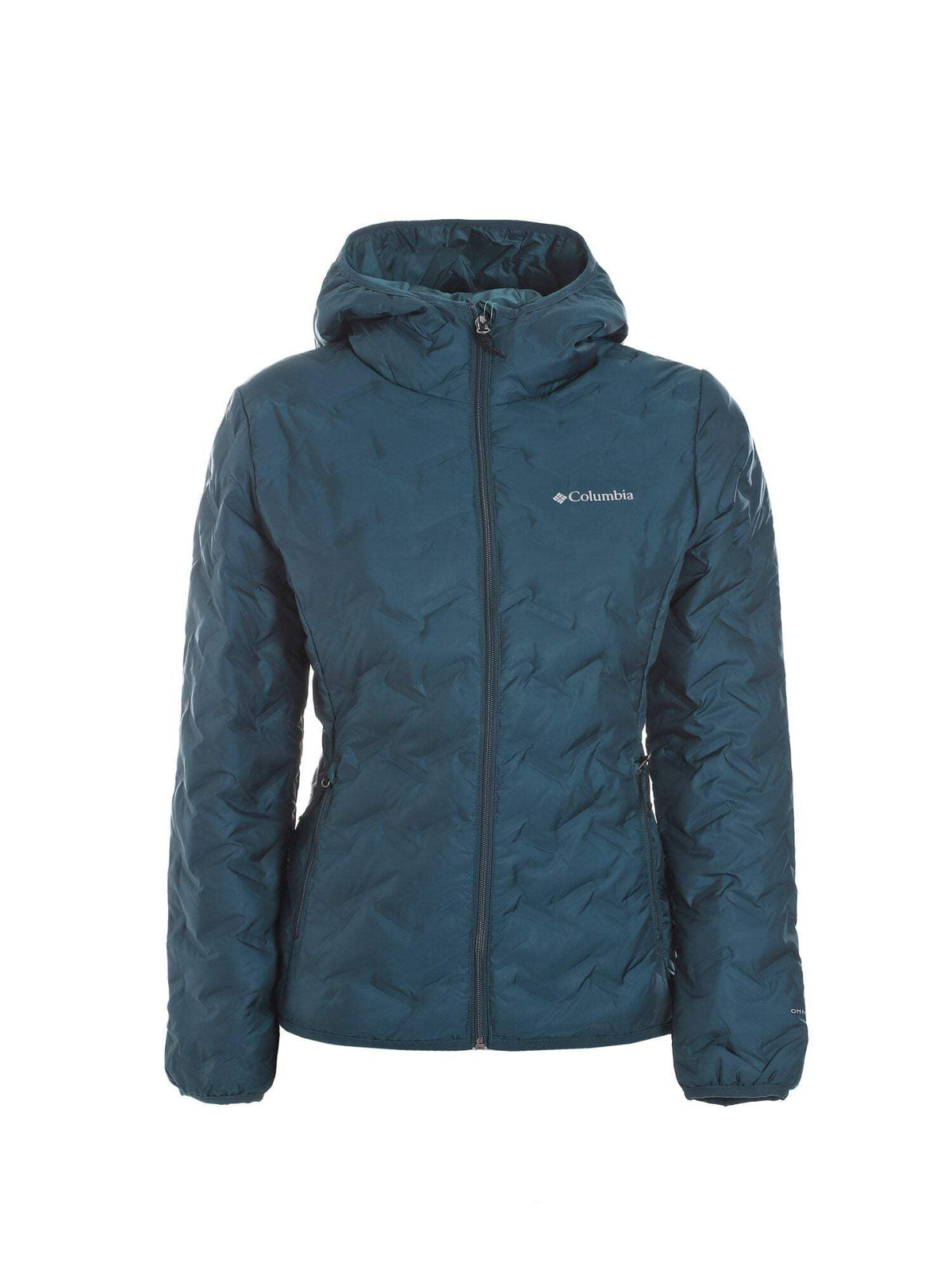 Columbia Women's Delta Ridge Down Hooded Jacket, Hooded Puffer Down Jacket, Night Wave, Size XS