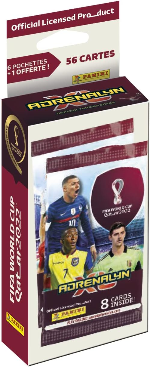 Panini 2022 FIFA World Cup Qatar Adrenalyn XL - Blister Pack 6 + 1 Free Pouch 004287KBF7