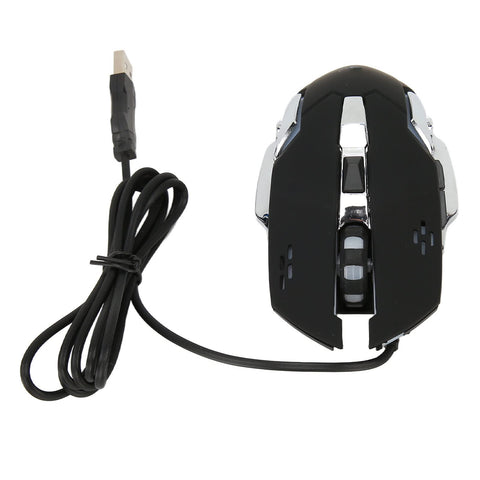 Wired Gaming Mouse Optical Wired Mouse USB Gaming Mice (Black Audible Mouse)