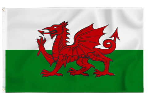 Storm&Lighthouse Welsh Flag Cymru Wales Flag 5ft x 3ft with Eyelets St Davids Day Red Dragon Flag Six Nations UK Flag