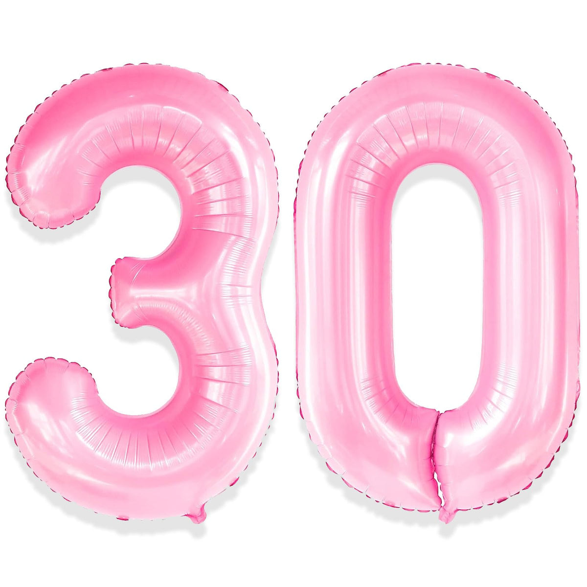 Yiran 30 Balloons Pink Number 32inch 30 Pink 3 Pink Big Giant Huge Foil Mylar Helium 30th 3rd Birthday Balloons for Girls Women Men Birthday Party 30 Years Anniversary Decorations Supplies