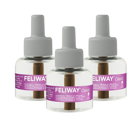 Feliway Classic Value Pack | 3 x 48 ml Refill Bottle with Feel-Good Guide from TierglÃ¼ck24 | For Relaxing Cats