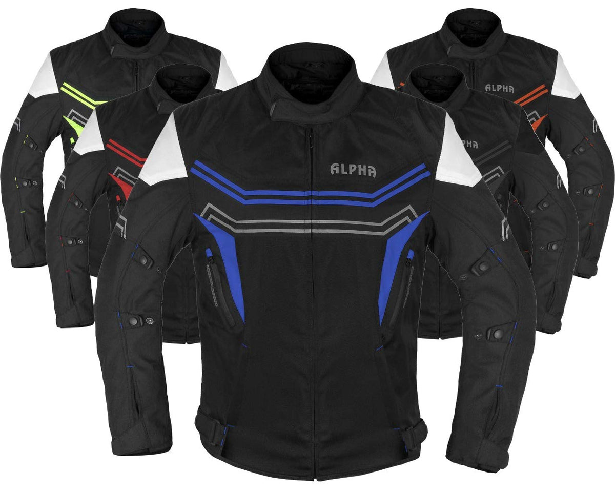 Motorcycle Jacket For Men Enduro Dualsport Riding High Visibility Dirtbike Ce Armor Waterproof All Season (BLUE, XXXX-LARGE)