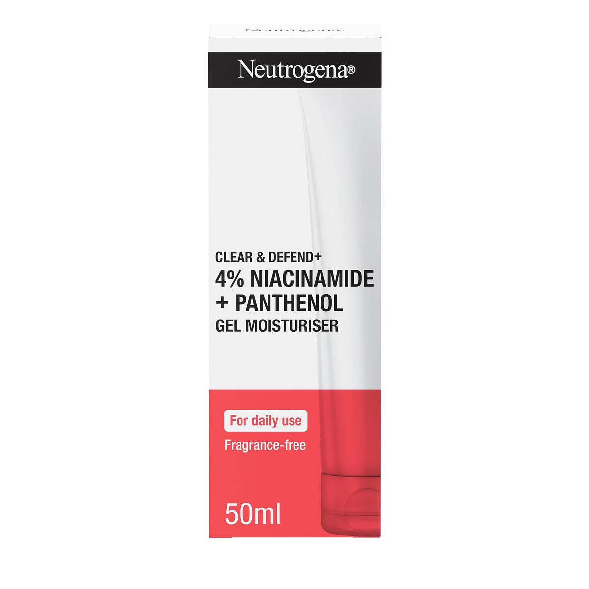 NeutrogenaÃƒÆ’Ã¢â‚¬Å¡Ãƒâ€šÃ‚Â® Clear & Defend+ Gel Moisturiser with Niacinamide & Panthenol