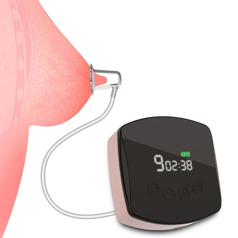 Electric Inverted Nipple Corrector, 3 Modes 9 Gears 20mins Timing Nipple Massage Nipple Pulling Machine for Flat or Inverted Nipples