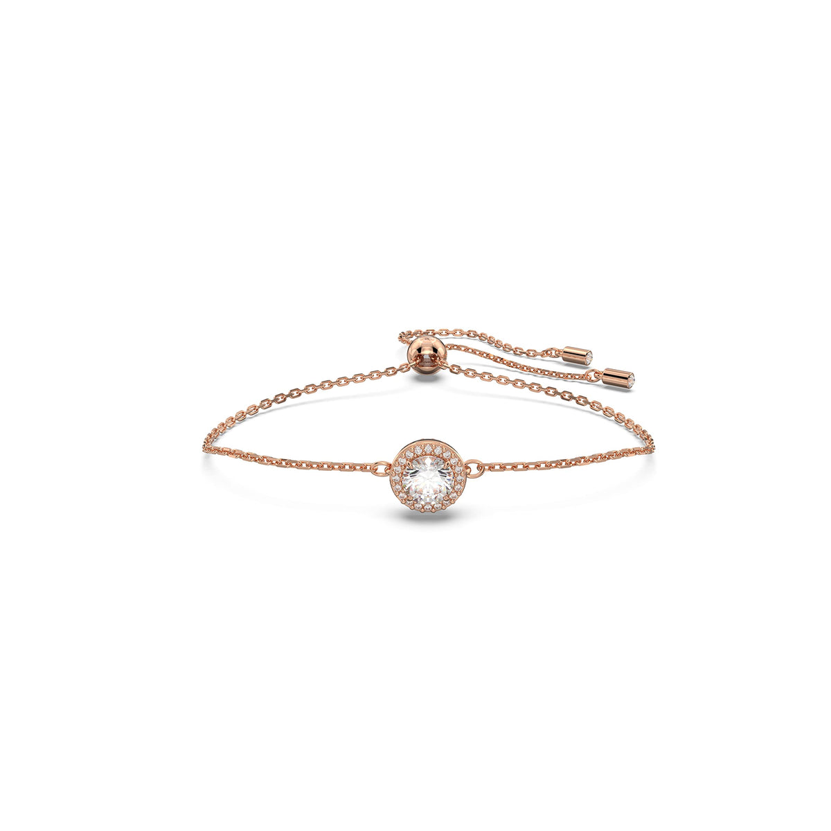 SWAROVSKI Constella Bracelet, Round cut, Clear Crystal, Rose gold-tone Finish