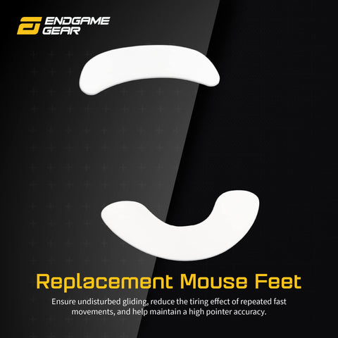 ENDGAME GEAR XM1 RGB / XM1r Replacement Mouse Skates, Single Set, 100% PTFE, Milky White