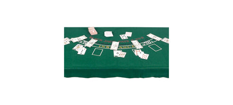 Amscan Blackjack Table Cover, 1 Piece, Green