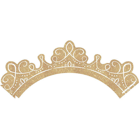 Disney Princess Pink and Gold Glitter Cupcake Kit - 24 Set (24 Liners, 24 Picks, 24 Wraps) | Fun & Creative Frozen Party Essentials | Great For Cupcake Decorating Activity For Kids