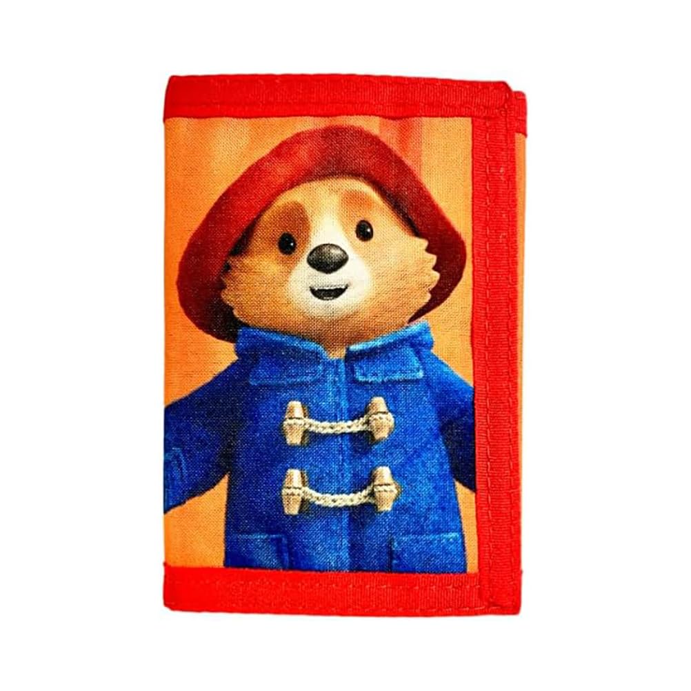 TDL Kids Childrens Tri-Fold Wallet Paddington Bear Orange Coins Notes Money Original Purse