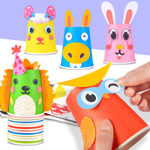NUOBESTY 1 Set craft kits arts& crafts supplies arts and crafts for kids ages 8-12 Crafts Sticker Kit Crafts Art Toy educational toys for kids DIY kits for girls preschool cup cardboard
