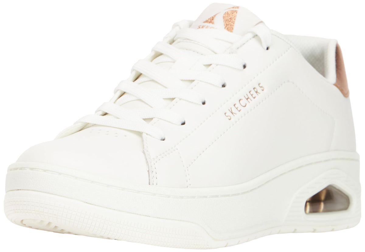 Skechers Women's UNO COURTED AIR Sneaker, White, 5.5