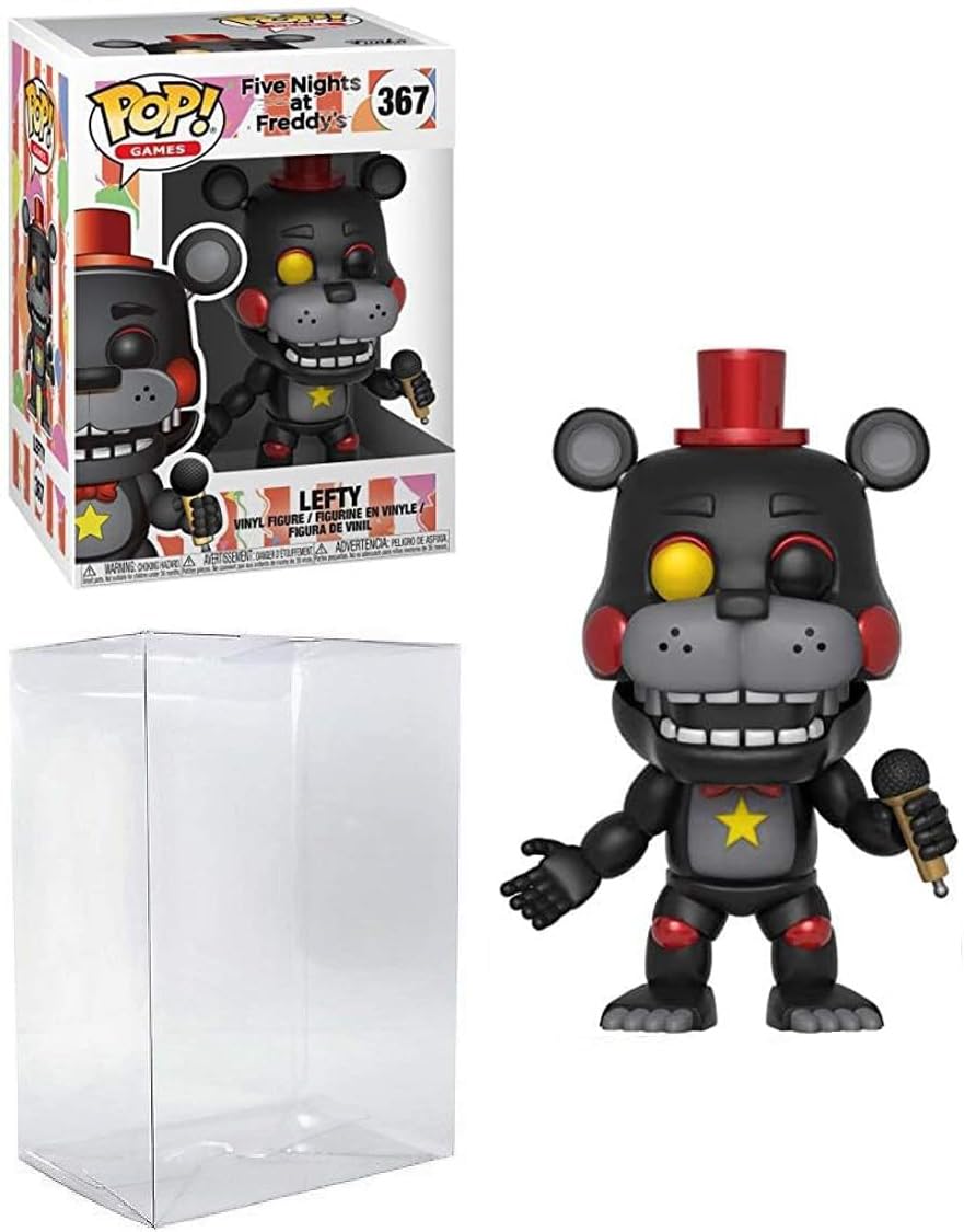 Funko Pop! Games: Five Nights at Freddy's Pizza Simulator - Lefty Vinyl Figure (Bundled with Pop Box Protector Case)