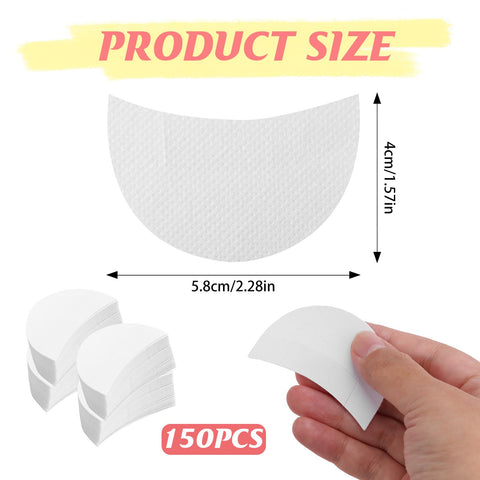 Eye Make-up Eyeshadow Pads, 150PCS Eye Shadow Shield, Eyeshadow Tape Eye Shadow Stencil Prevent Makeup Residue Suitable for Beginners