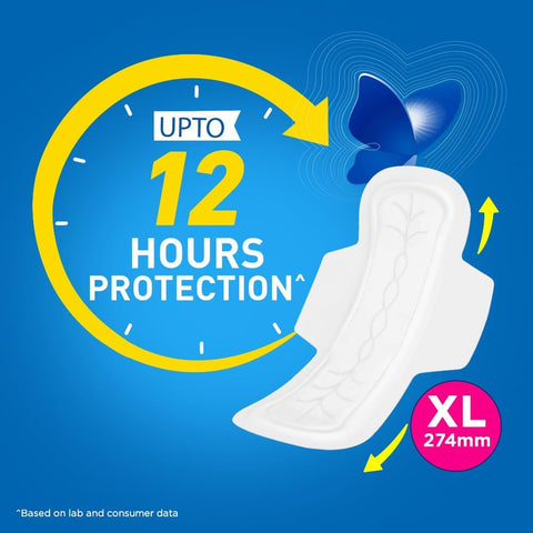 Stayfree Stay Secure Extra Large Cottony Soft Cover Sanitary Pads For Women With Wings, 40 Pads '