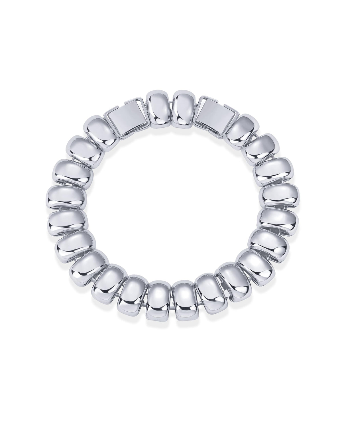 PAVOI Rhodium Plated Chunky Ribbed Texture Bracelet for Women |Gold Statement Jewelry Piece