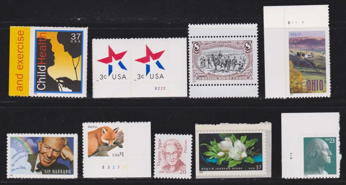 Child Health Yip Harrburg Fox Flower Ohio USA Postage Stamps