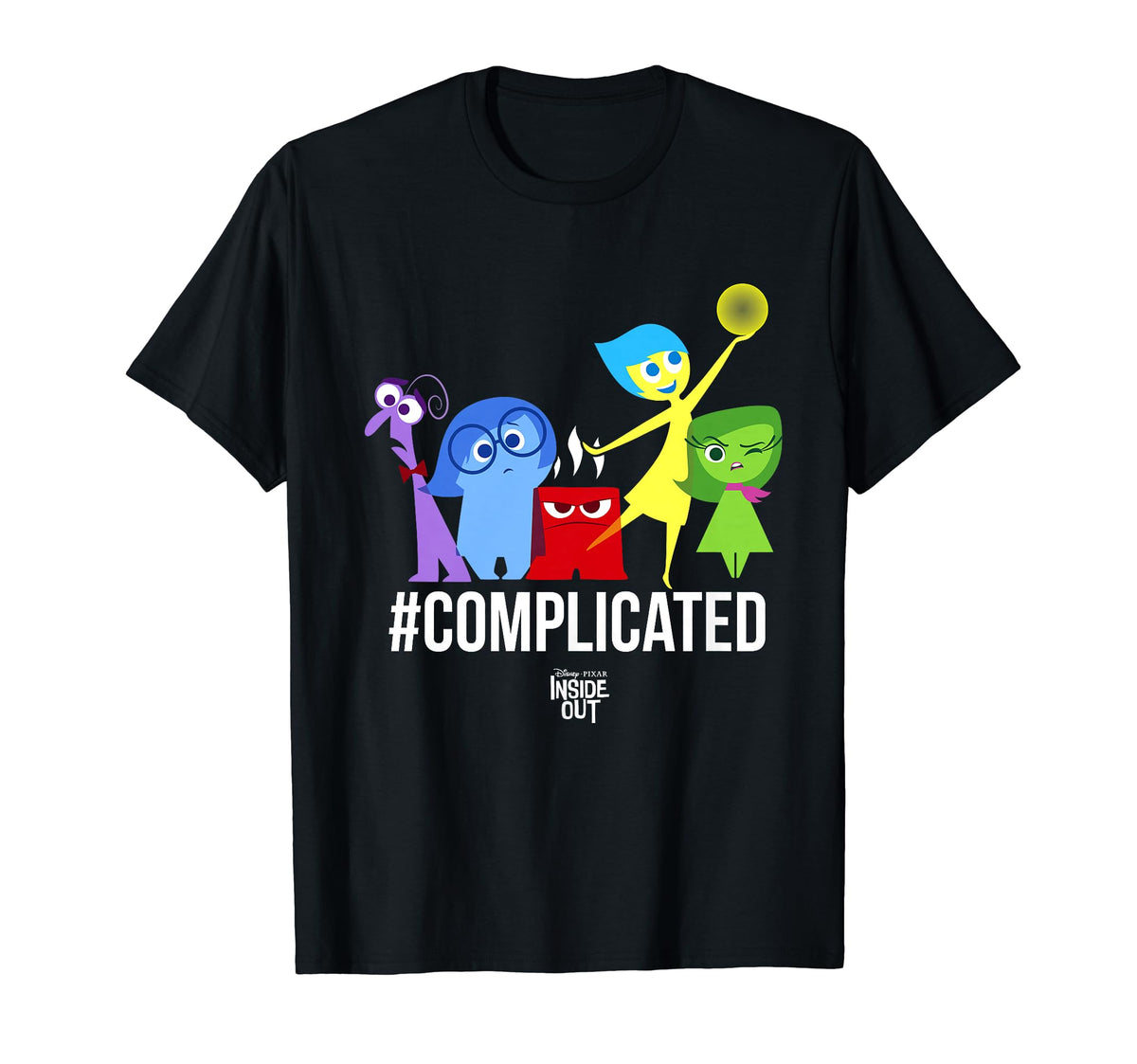 Disney Pixar Inside Out Complicated Emotions Group Shot T-Shirt