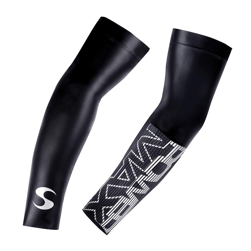 Synergy Neoprene Swim Sleeves (Black, Medium)