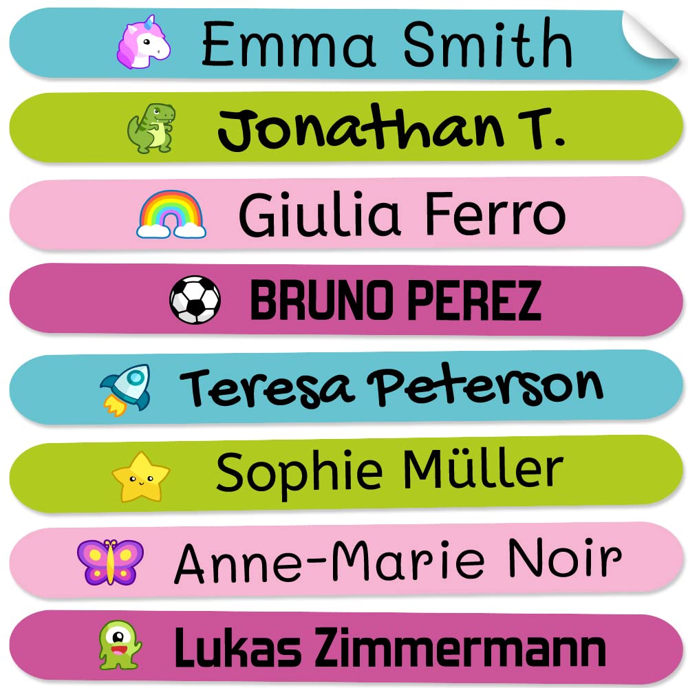 50 Mini Adhesive Labels for Marking Pencils and Pens Size: 4.2 x 0.5cm. (Colour 9)