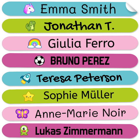 50 Mini Adhesive Labels for Marking Pencils and Pens Size: 4.2 x 0.5cm. (Colour 9)
