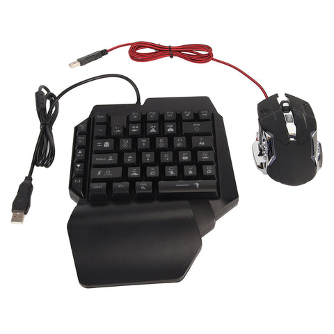 Keypad Mouse Adapter Combo, Wired Connection Keyboard Mouse Converter Set Universal Programmable Plug and Play for Game Console