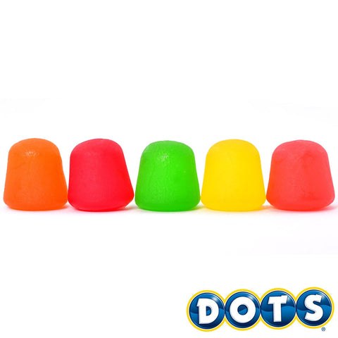 DOTS Individually Wrapped Candy - Original Gummy Candy Flavors - Cherry, Lime, Orange, Lemon, Strawberry - Gluten Free, Kosher & Peanut Free Gumdrops - Bulk 12ct, 6.5oz Dots Candy Boxes