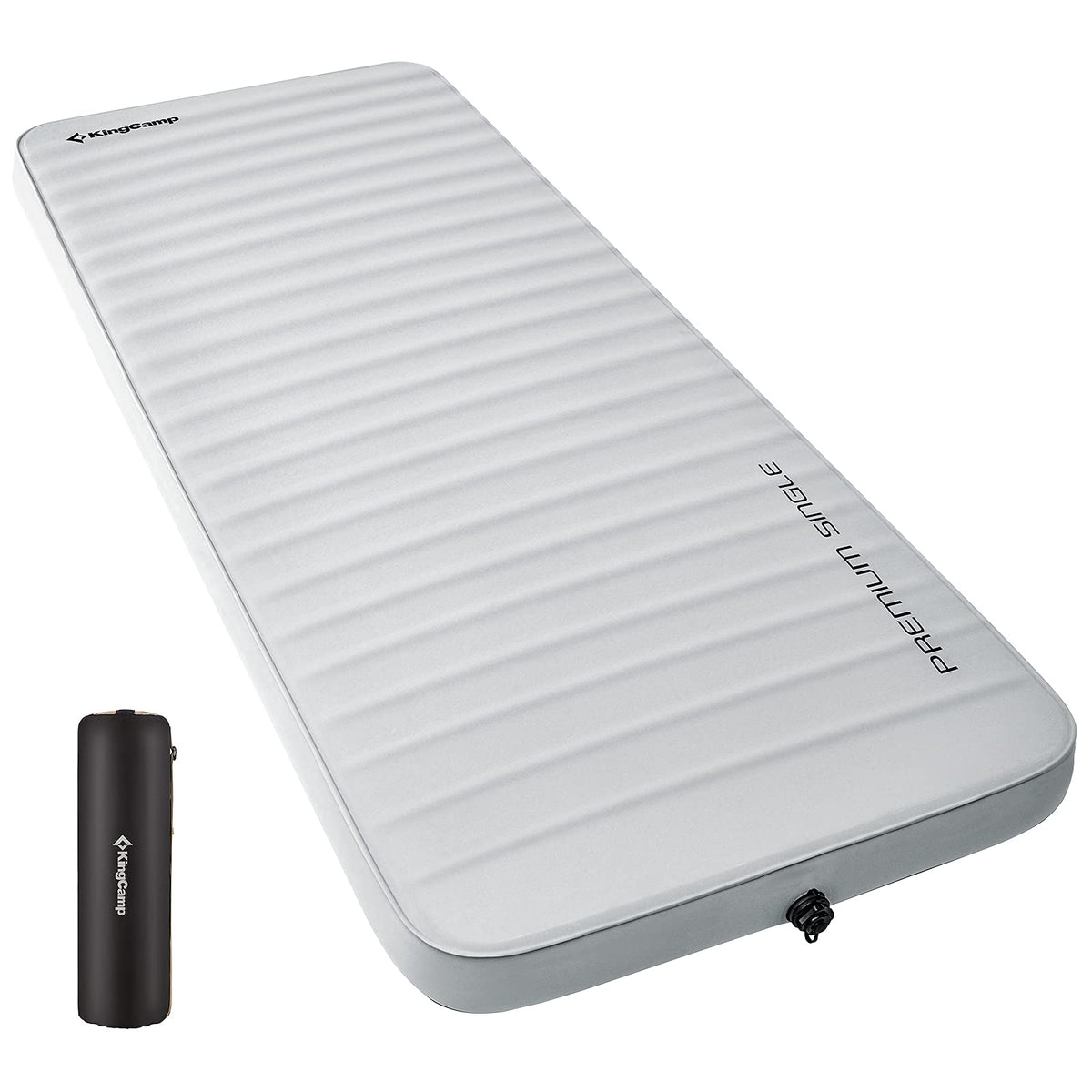 KingCamp Self Inflating Sleeping Pad Ultra Thick Foam Camping Mattress 3D Sides, 78â€x30â€x3â€Lightweight Backpacking Sponge Air Mat,9.5 R Value, Waterproof and Tear-Proof