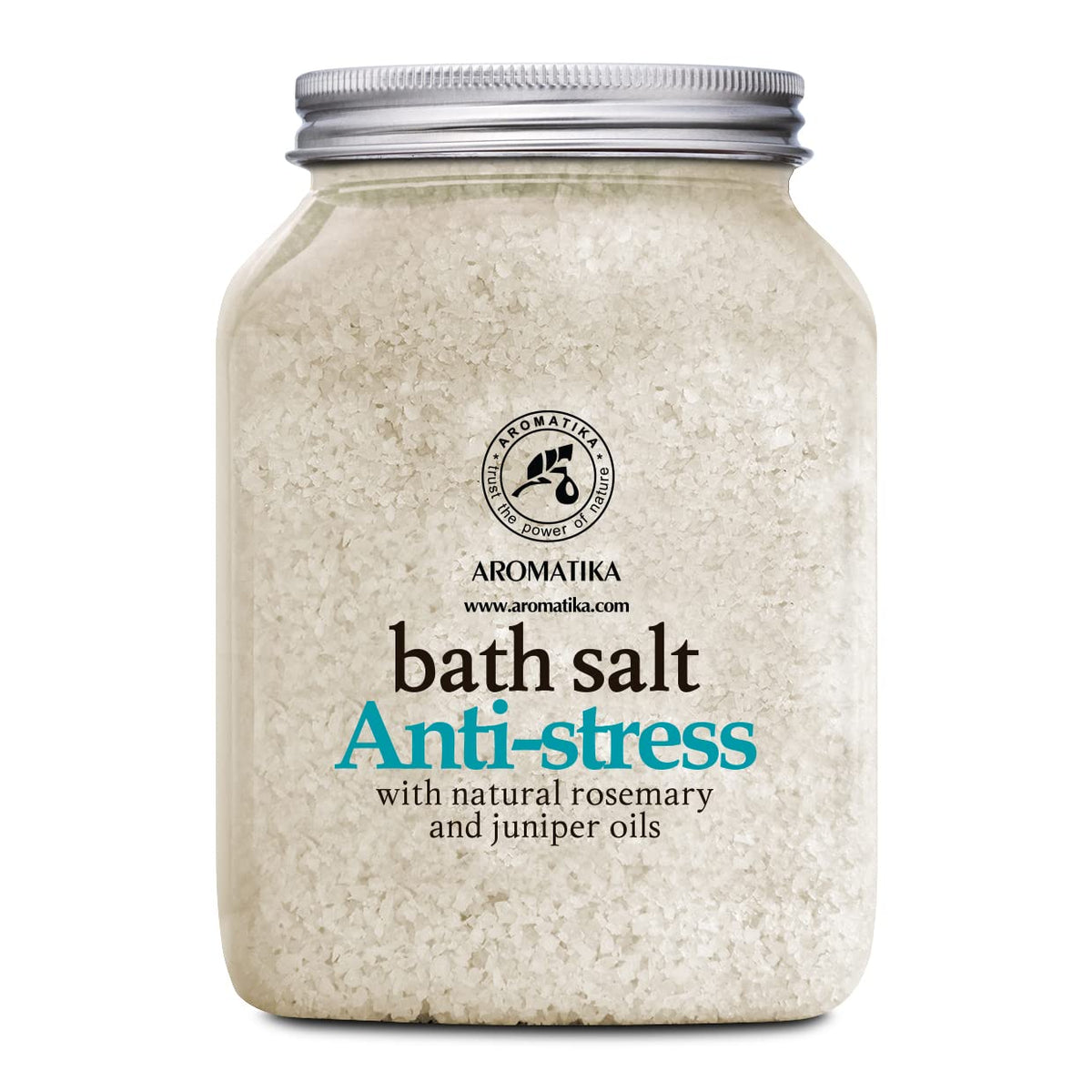 De-Stress Bath Salt 1300g - 100% Natural & Pure with Essential Oils Rosemary & Juniper - Best for Good Sleep - Relaxing - Calming - Body Care - Beauty - Aromatherapy - Stress Relief
