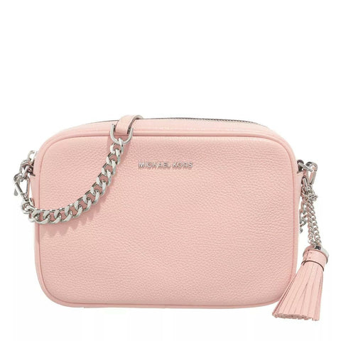 Michael Kors Ginny Leather Crossbody Bag (Pink)