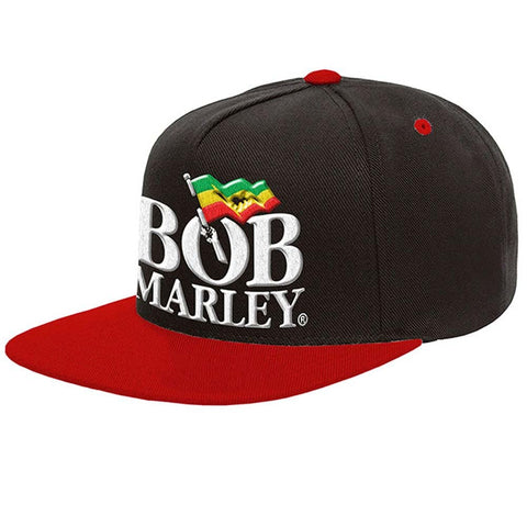 Bob Marley Men's Logo Hat Adjustable Black