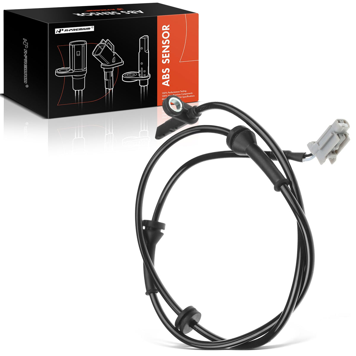 A-Premium ABS Wheel Speed Sensor Compatible with Nissan Models - Altima 2013-2018, Maxima 2016-2020, Sedan - Front Driver or Passenger Side, Replace# 47910-3TA1A, 47910-3TA2A