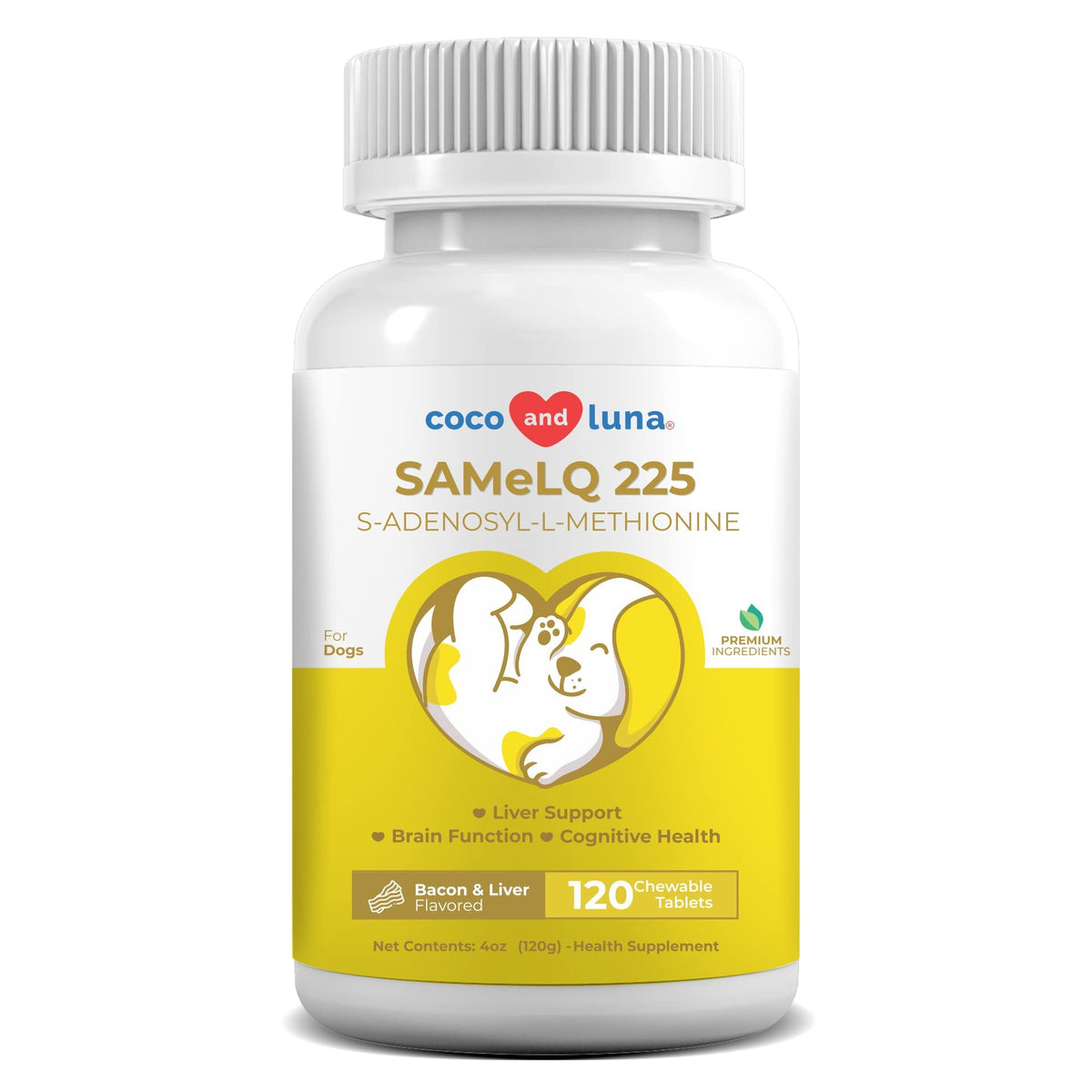 Same for Dogs - S-Adenosyl-L-Methionine, Liver Supplements for Dogs - Brain Supplement for Dogs, Promotes Cognitive Support, Dog Liver Support Supplement
