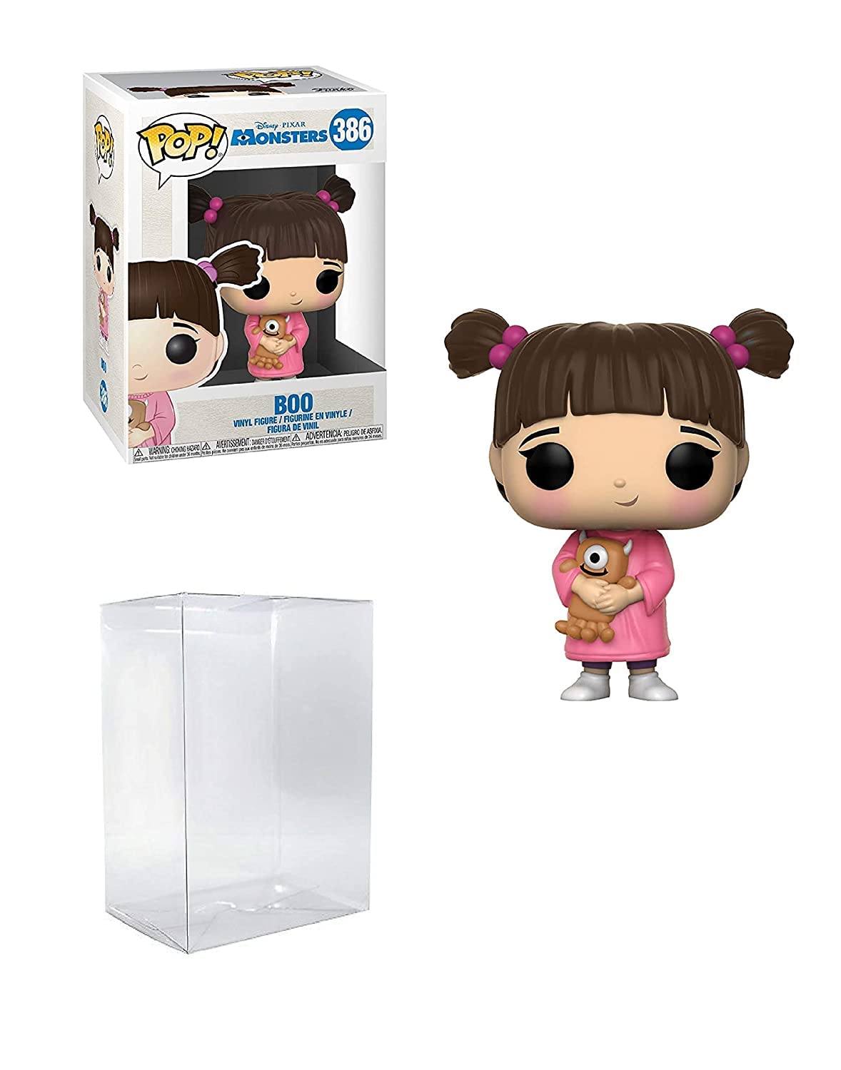 POP Disney Pixar: Monsters Inc. 20th - Boo Funko Vinyl Figure (Bundled with Compatible Box Protector Case), Multicolored, 3.75 inches