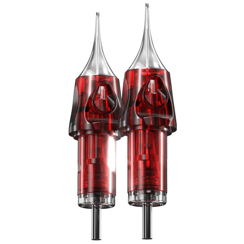 CNC 7RS Tattoo Needles Cartridge 20Pcs #12 Standard Disposable Needles with Membrane Round Shader EN04-20-1207RS