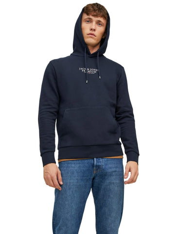 JACK & JONES Men's Hooded Sweatshirt, Blazer Navy, M