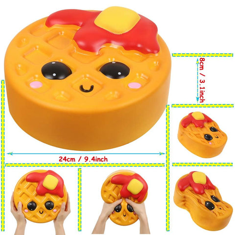Anboor Jumbo Squishys Toy Cake Food 9.4" Squishies Giant Kawaii Toy Slow Rising Candy Food Scented Stress Relief Toy for Kids Adults