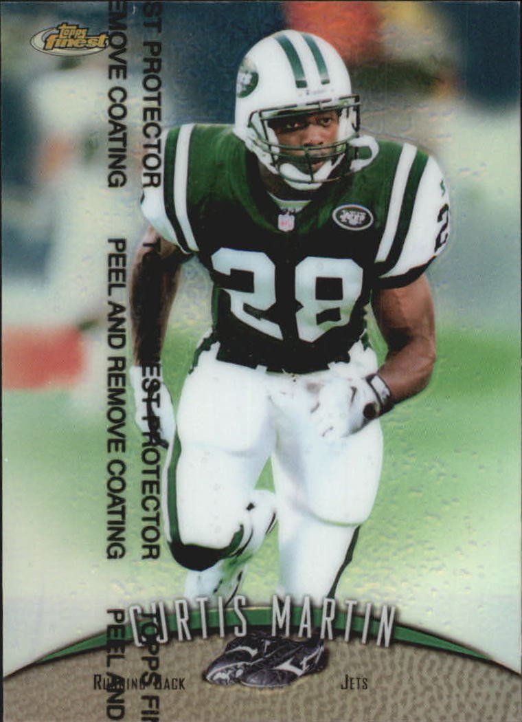 Curtis Martin (Football Card) 1998 Topps Finest - [Base] - #190 (Mint Condition)