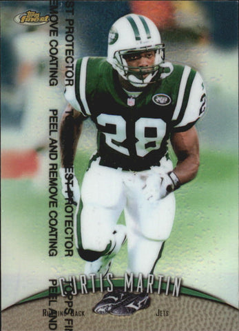 Curtis Martin (Football Card) 1998 Topps Finest - [Base] - #190 (Mint Condition)