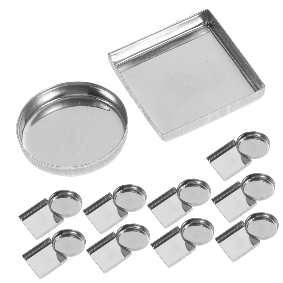 Beatifufu Pack of 30 Aluminium Empty Pan for Cosmetic Palette Eyeshadow DIY Make Up Palette
