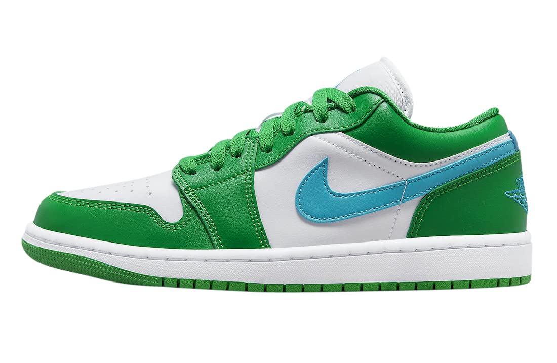 Jordan Air 1 Low Women Lucky Green/White/Aquatone DC0774 304 - Size 12w