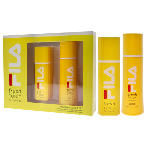 Fila Fresh Yellow for Women - 2 Pc Gift Set 3.4oz EDP Spray, 8.4oz Body Spray